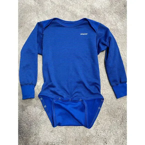 Patagonia Capilene Base Layer One Piece and Pants Size 3T Blue - Picture 7 of 7